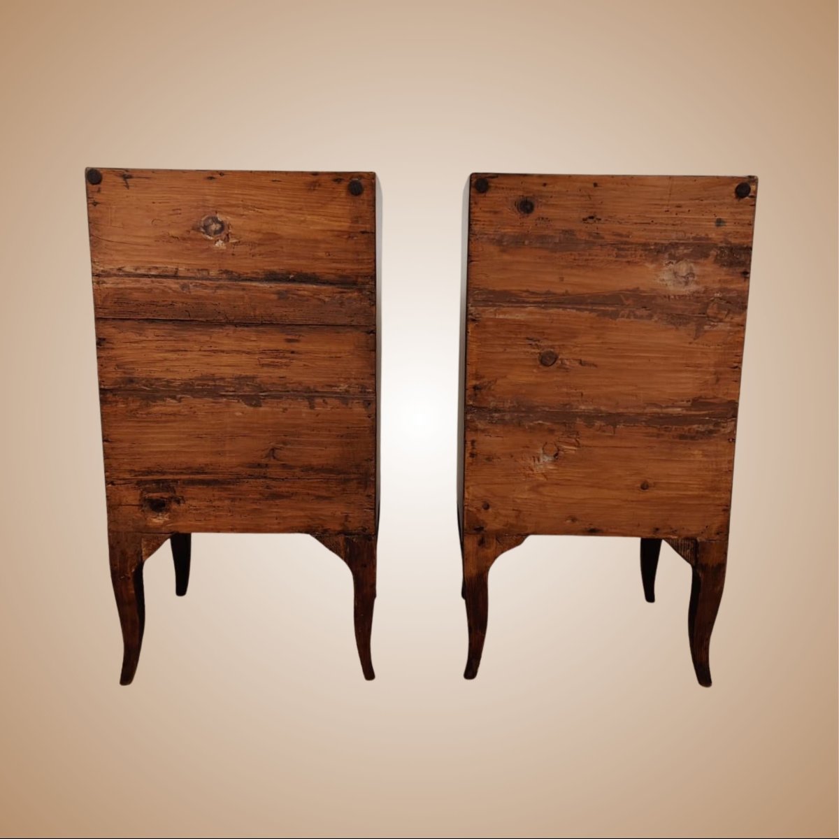 Pair Of Rosewood Nightstands, Made In Veneto, Late 18th Century To Early 19th Century-photo-3