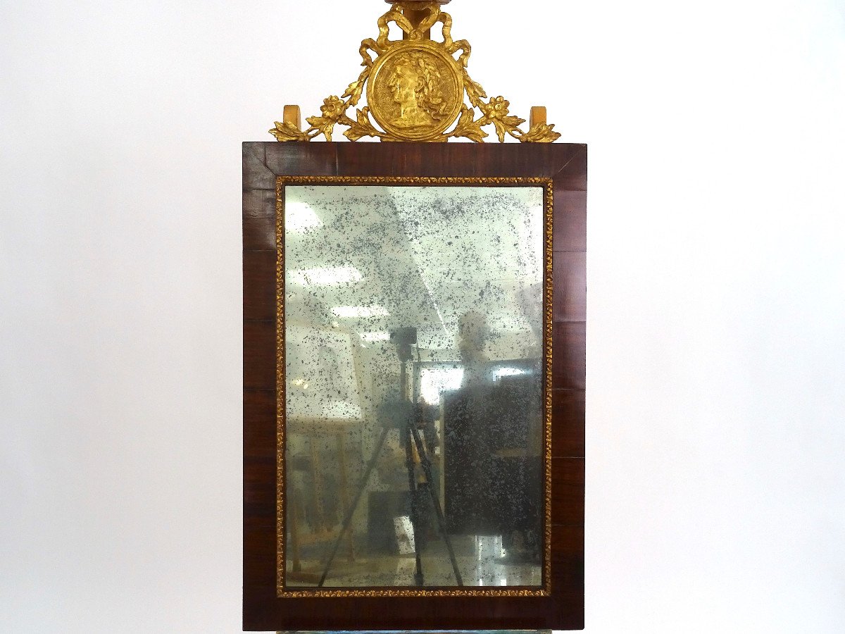 French Frame With Mirror And Border From The First Half Of The Nineteenth Century