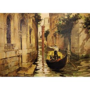 Cosimo Privato, ‘venetian Canal’, Italy, 1930s