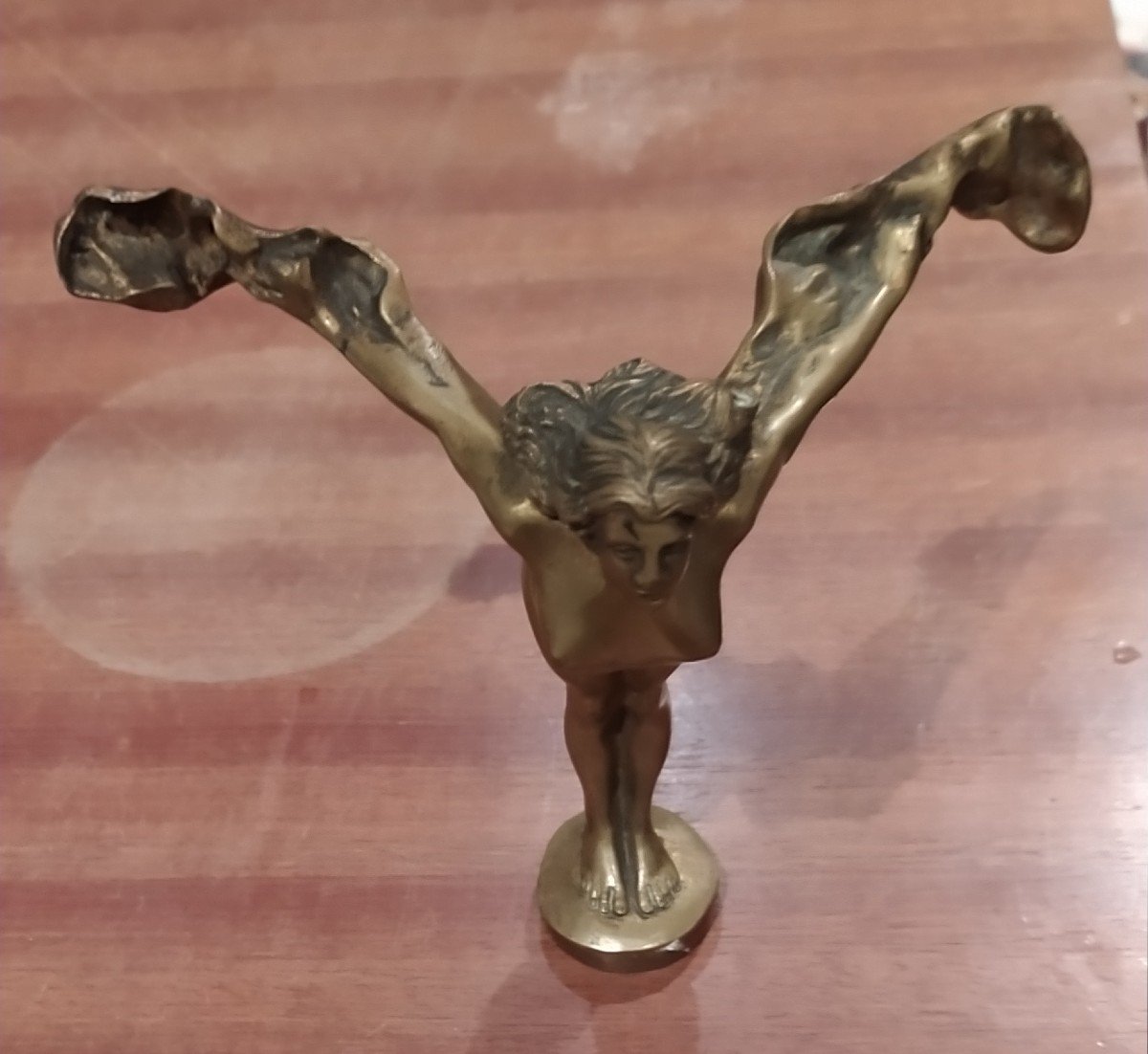 Mascotte, bronze, bouchon de radiateur-photo-2