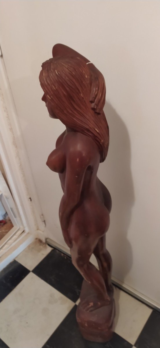 "eve" Tall. Sculpture In Exotic Wood.-photo-2