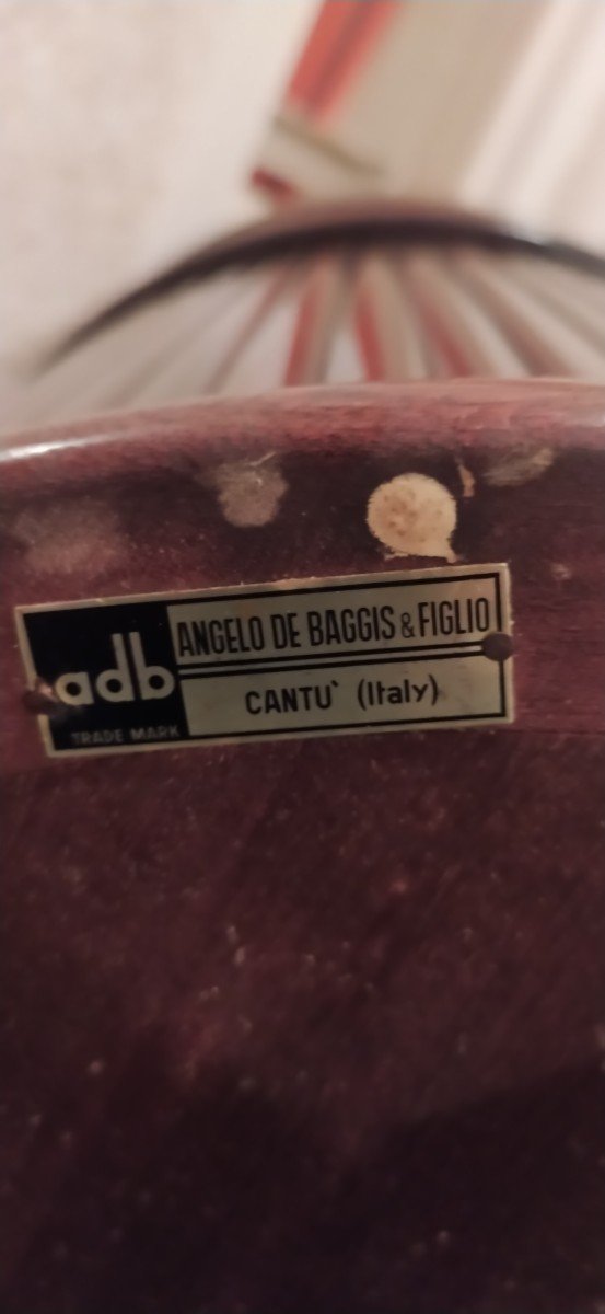 Angelo De Baggis And Figlio Somno Mahogany Curtain Bar 1940-photo-5