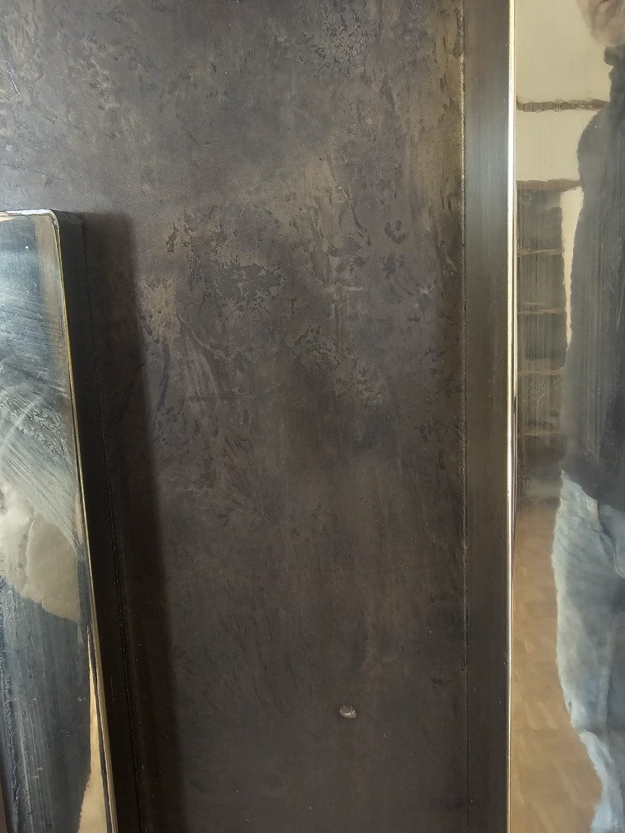 Grand Miroir 70 Belgo Chrome laiton et acier-photo-8