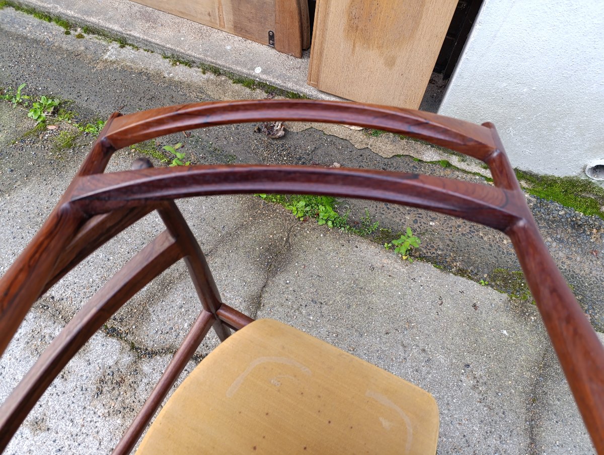 Henri Rosengren Hansen, 4 Chaises En Palissandre De Rio-photo-7