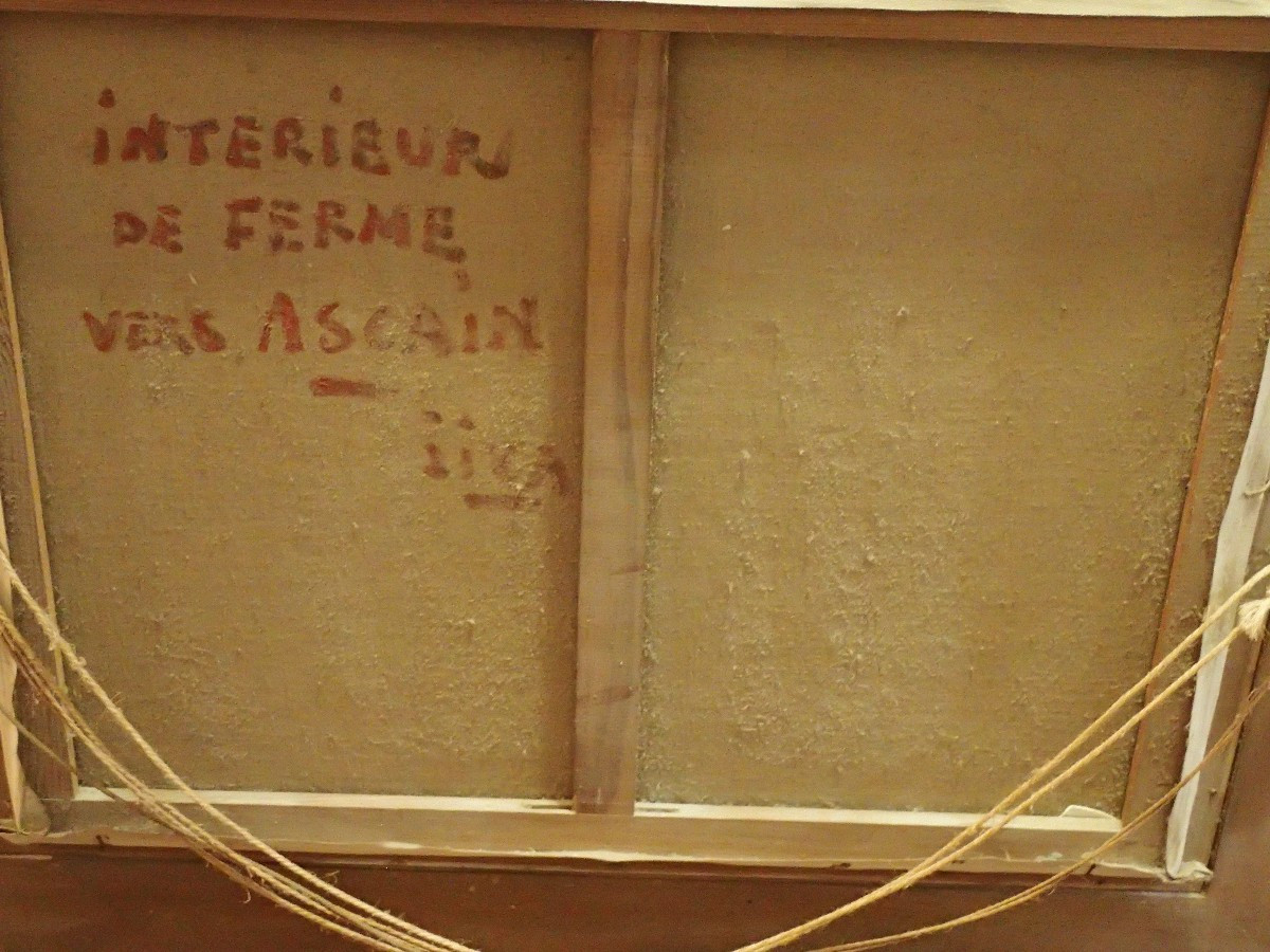 Robert William Jivanovitch (1907-1974) Interior In Ascain