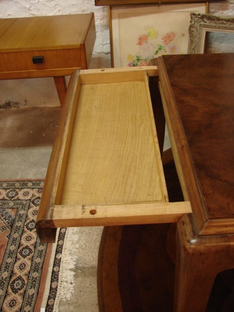 Beautiful Table Art Deco Walnut Dlg From Louis Sue-photo-3