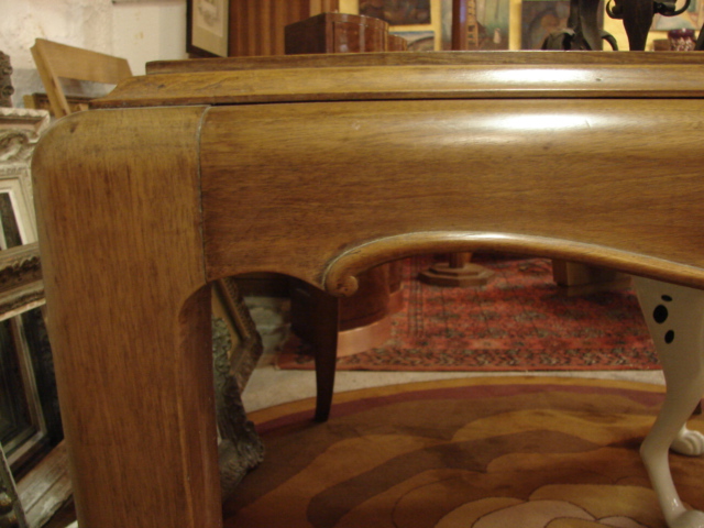 Beautiful Table Art Deco Walnut Dlg From Louis Sue-photo-5