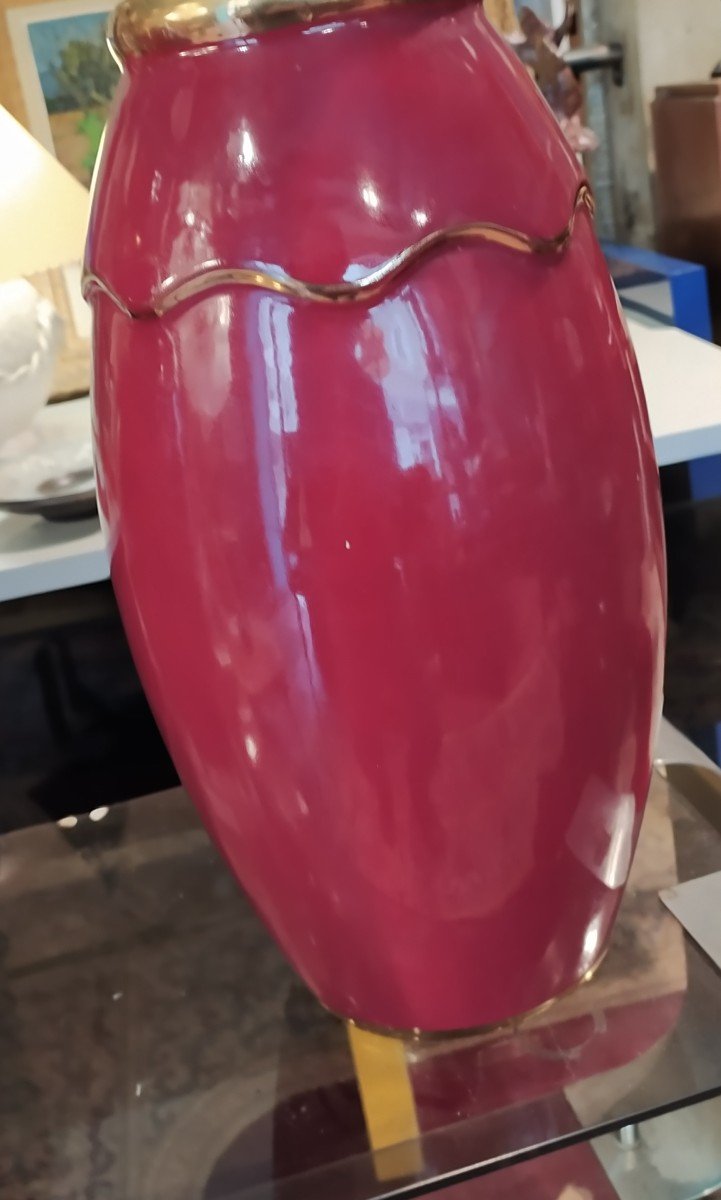 Très Grande Paire De Vases Art Déco "Orchies"-photo-1