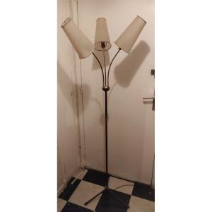 Lampadaire 1950 Trois Lampes Independentes Dlg Lunel