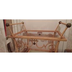 Wrought Iron Serving Cart 1940xdlg By René Prou