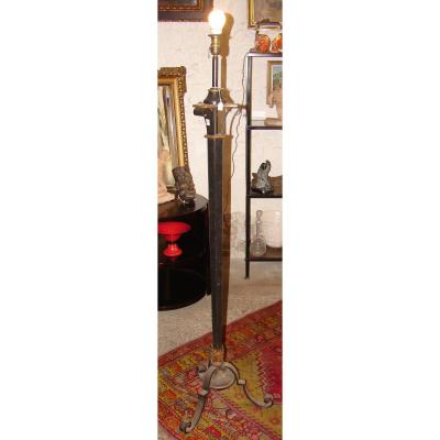 Floor Lamp In Iron And Flat Iron Emboutis Dlg From Raymond Subes