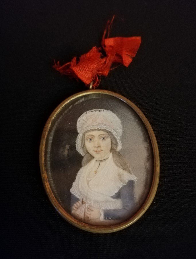 Portrait In Oval Medallion