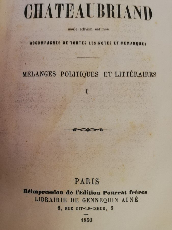 Œuvres de Chateaubriand 18 volumes-photo-5
