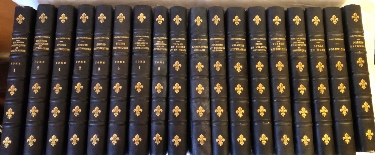 Œuvres de Chateaubriand 18 volumes