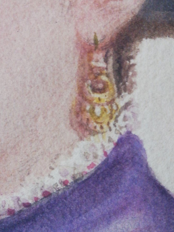 Pair Of Watercolor Portraits-photo-3