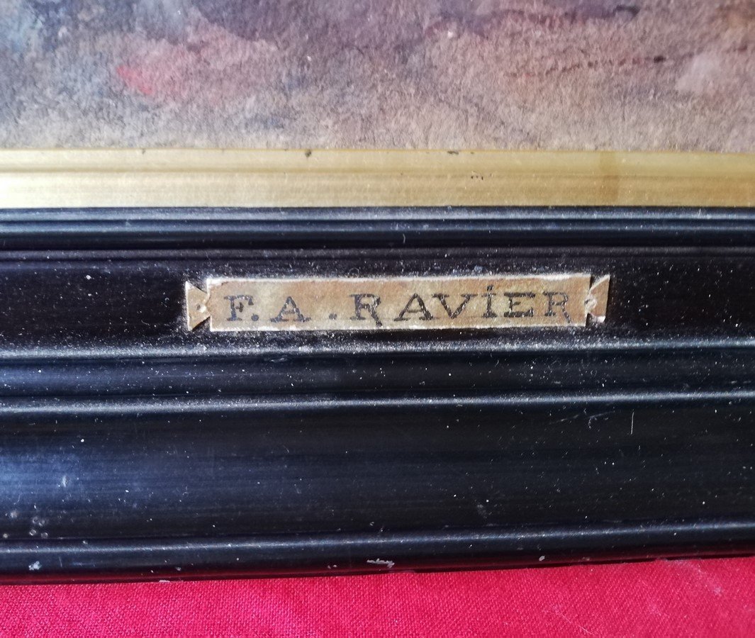 Watercolor By François Auguste Ravier-photo-3