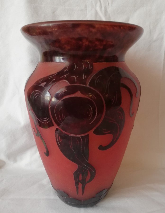 French Glass Vase-photo-2