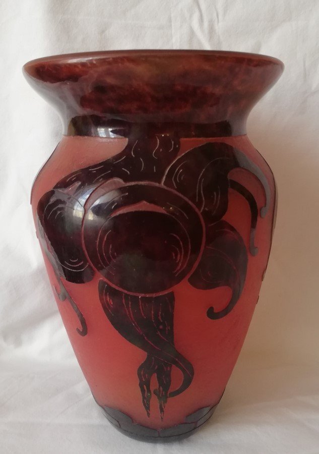 French Glass Vase-photo-3