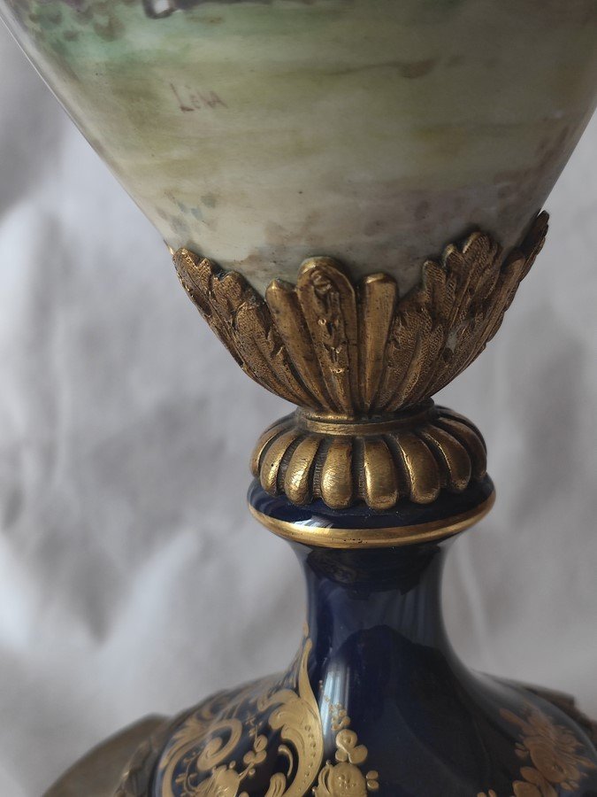 Paire de vases de Sèvres -photo-7