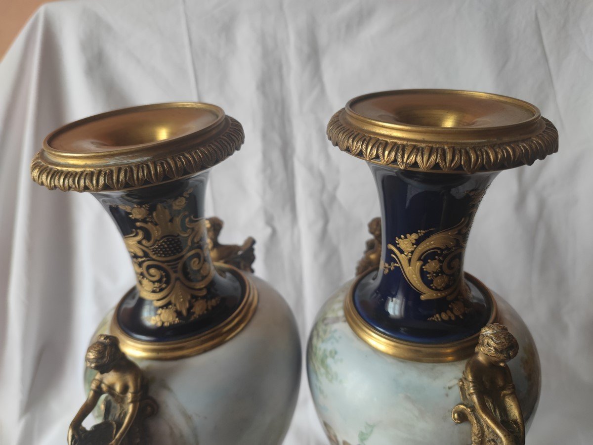 Paire de vases de Sèvres -photo-8