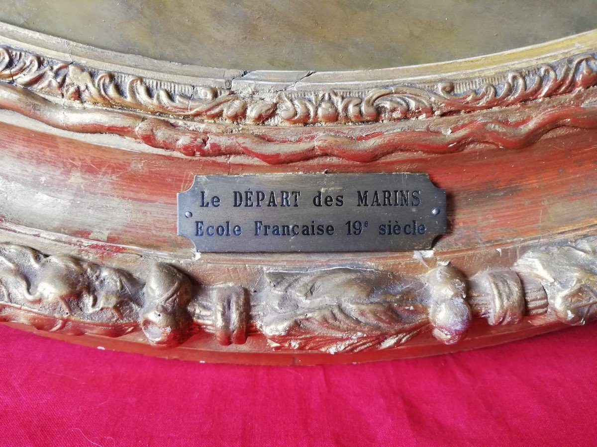 19th Century Oval Painting-photo-2