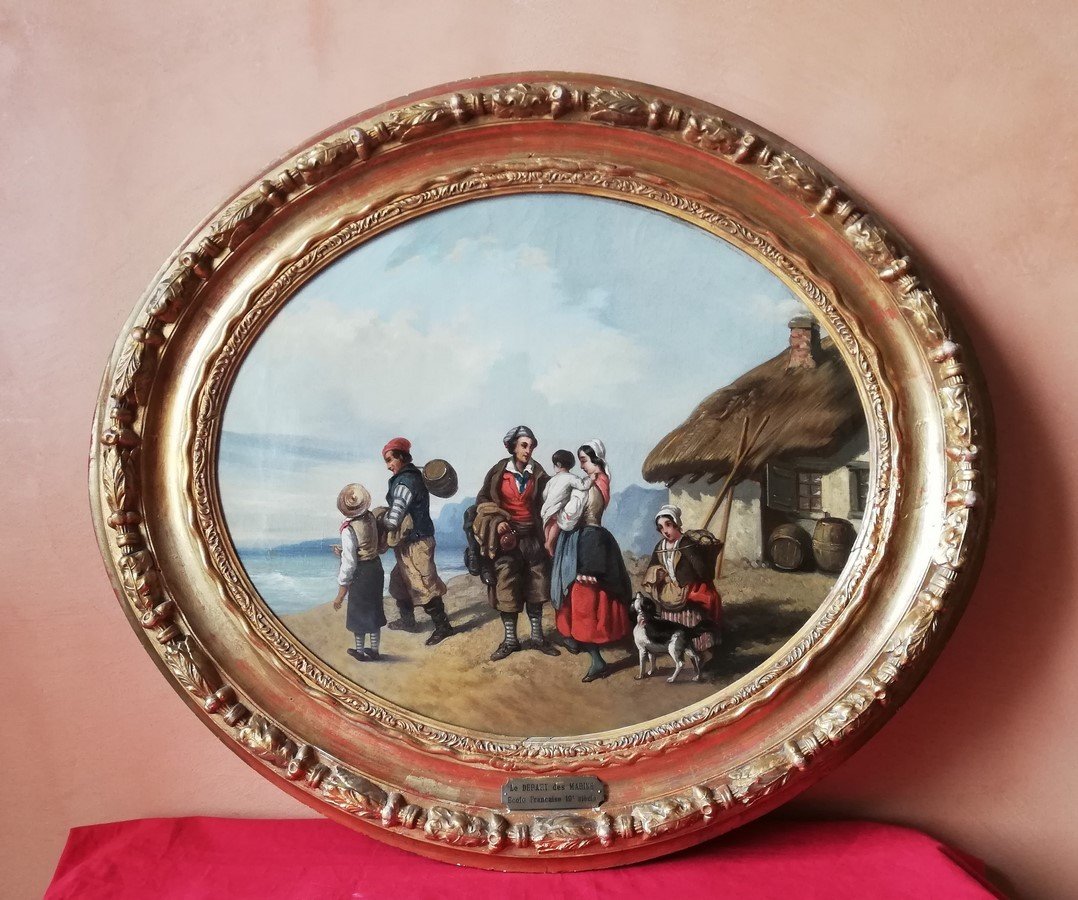 19th Century Oval Painting