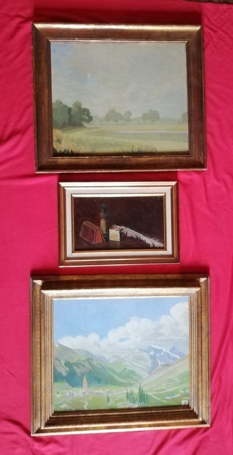 Three Paintings By The Same Painter