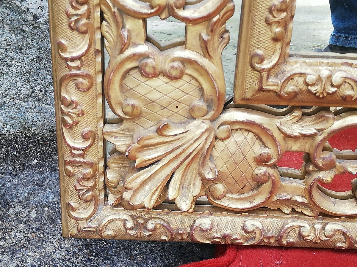 Regency Style Mirror In Gilded Wood-photo-2