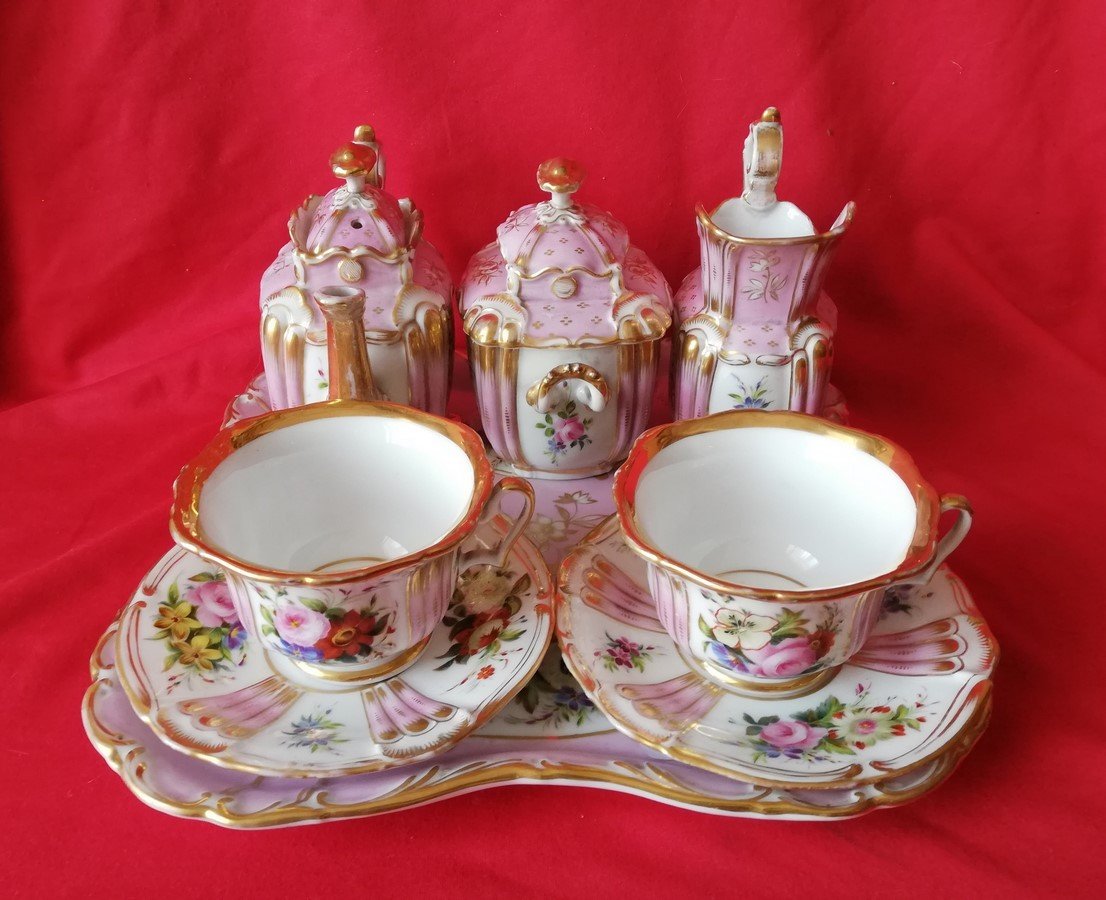 Service tête à tête porcelaine
