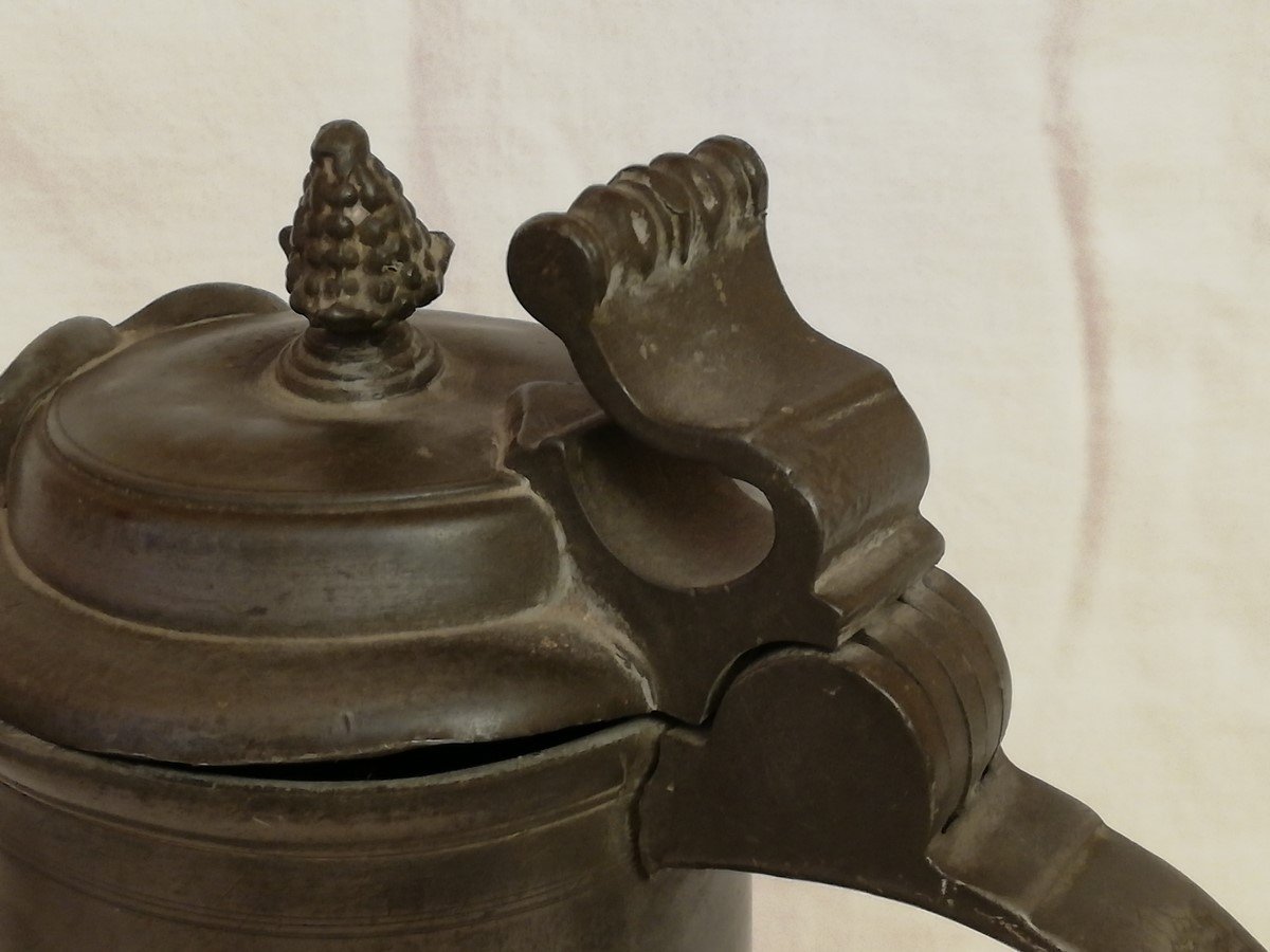 Large Pewter Pitcher Alsace-photo-2