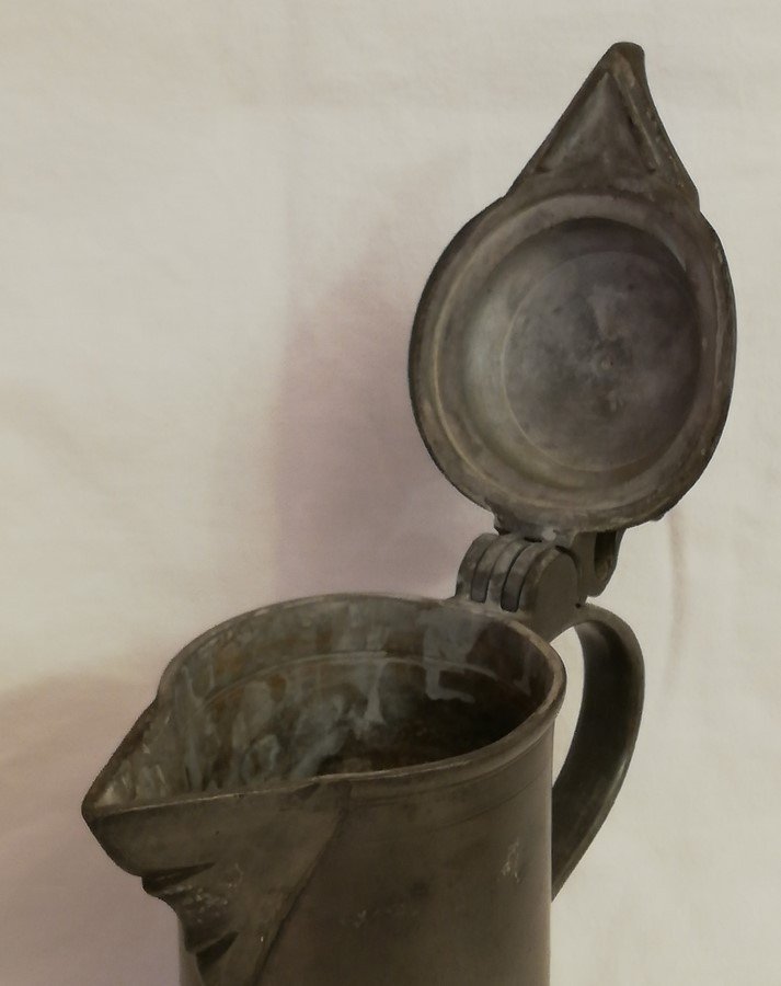 Large Pewter Pitcher Alsace-photo-4