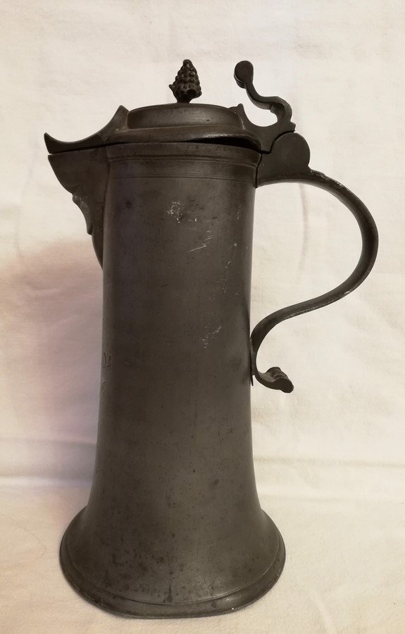 Large Pewter Pitcher Alsace
