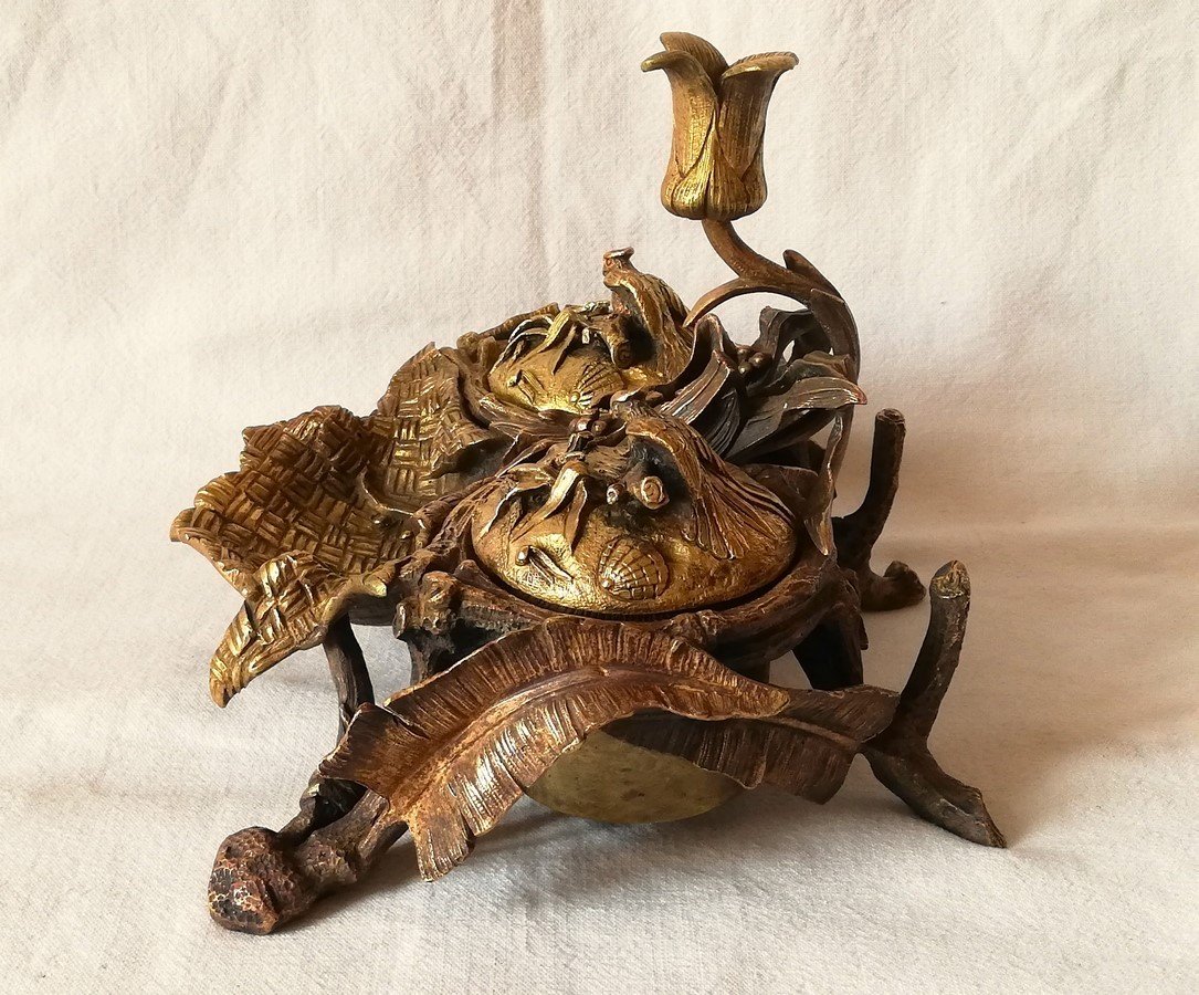 Spectacular Bronze Inkwell-photo-1