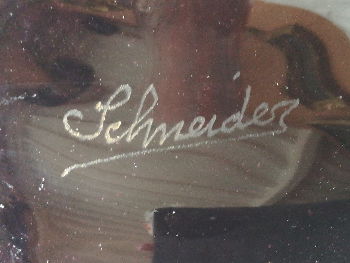 Grand vase signé Schneider -photo-1