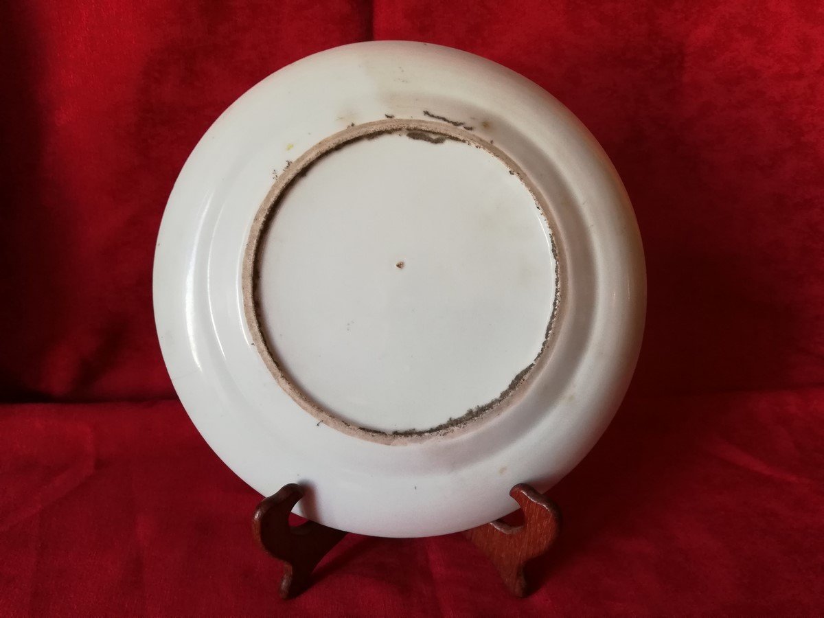 Assiette en porcelaine de Canton 19ème siècle-photo-3