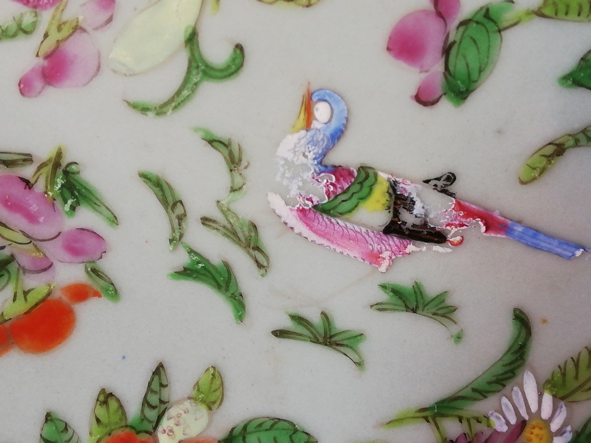 Paire de petits plats en porcelaine Chine  -photo-3
