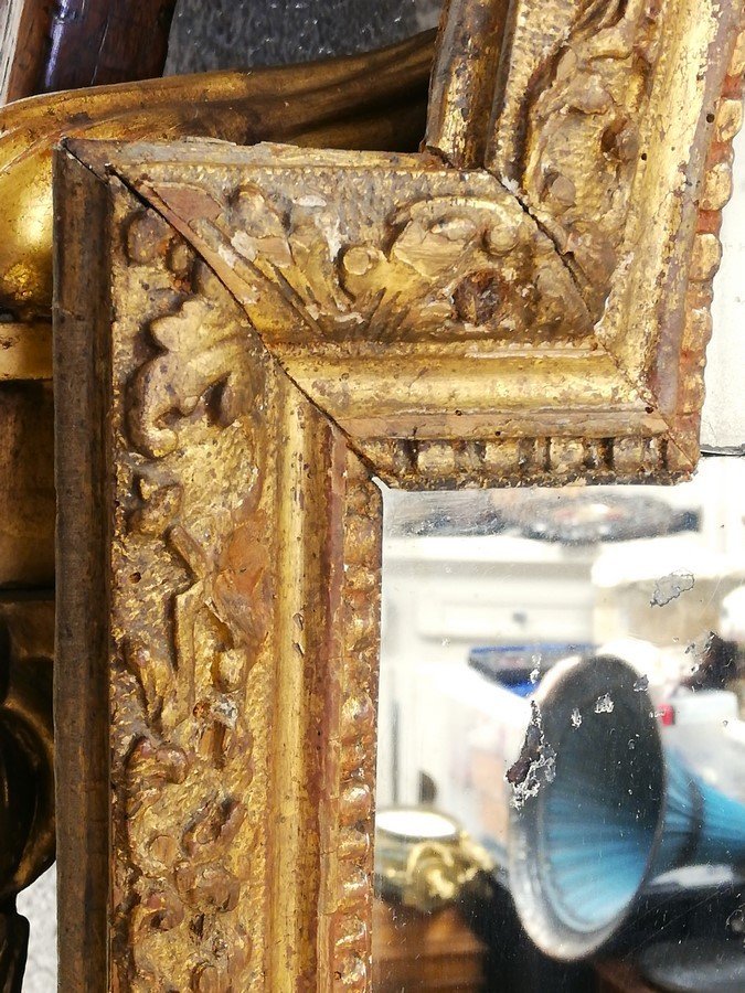 18th Century Woodwork Mirror-photo-2