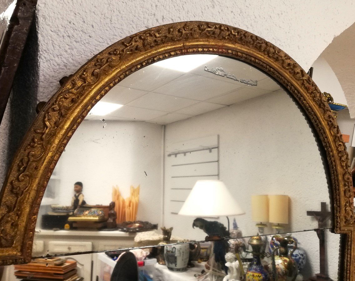 18th Century Woodwork Mirror-photo-7