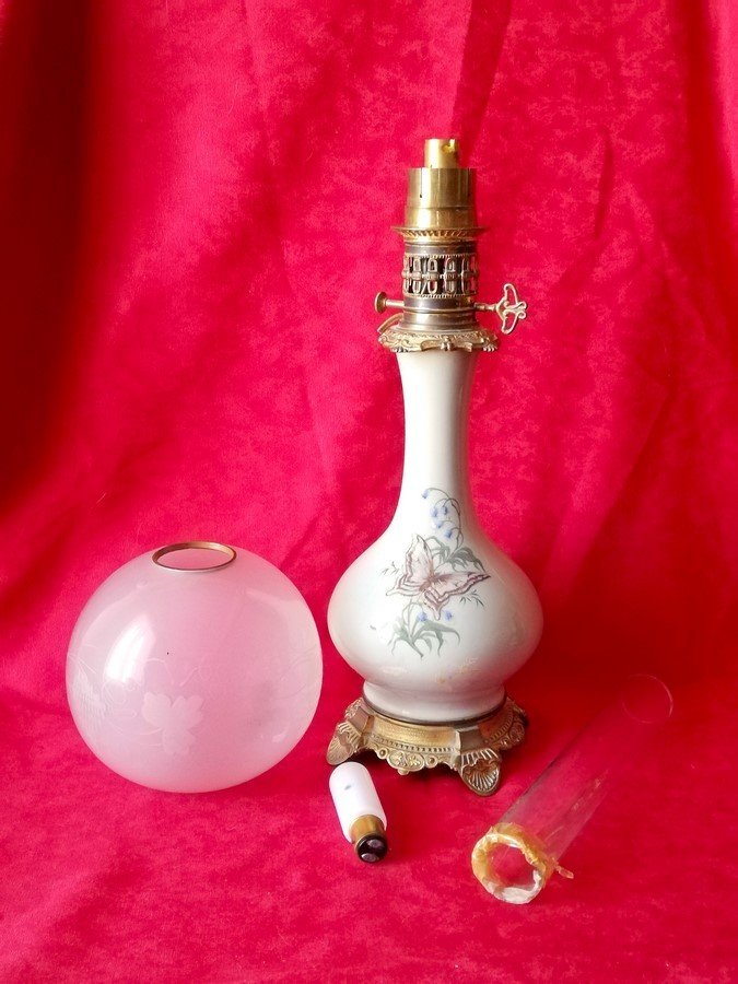 Lampe à huile en porcelaine-photo-4