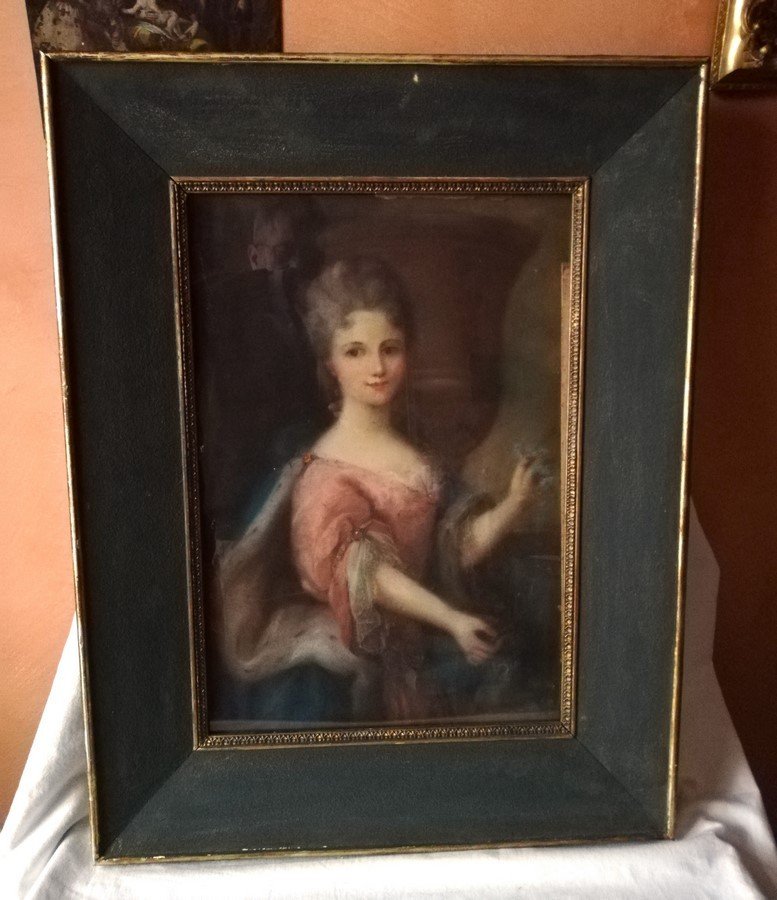 18th Century Framed Pastel