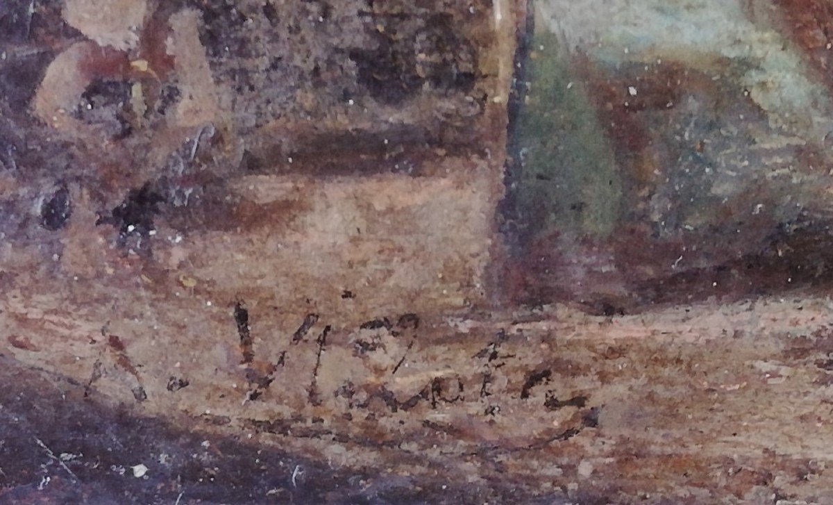 Oil On Spanish Panel -photo-3