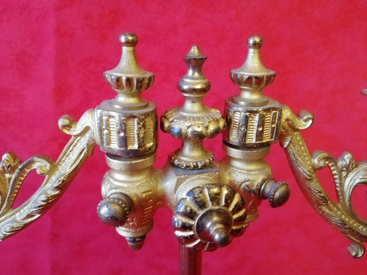 Pair Of Two-branched Candlesticks-photo-2