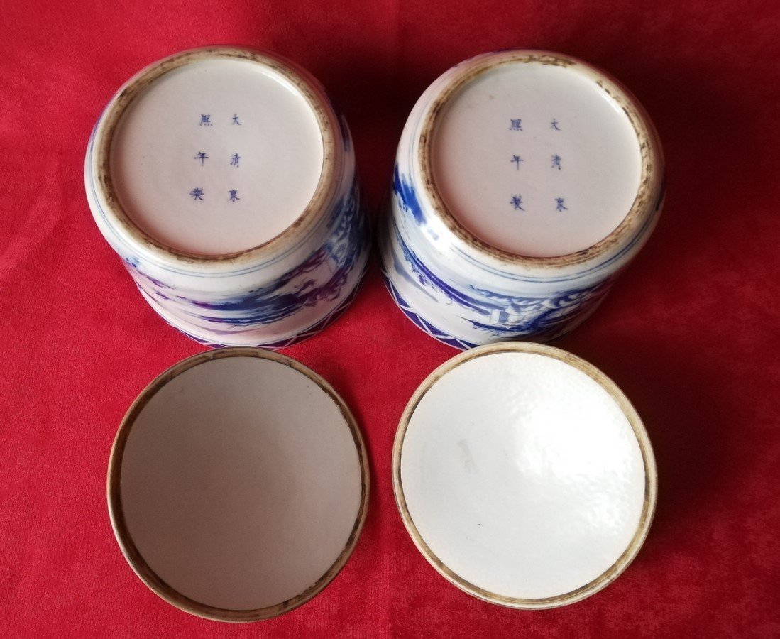 Paire de pots couverts de la Chine -photo-4