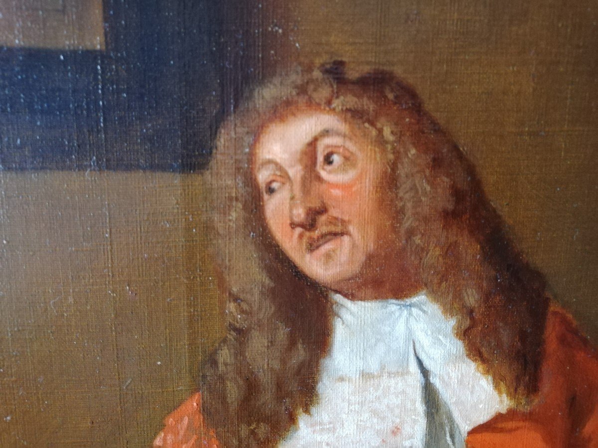 Oil On Canvas Theater Scene -photo-4