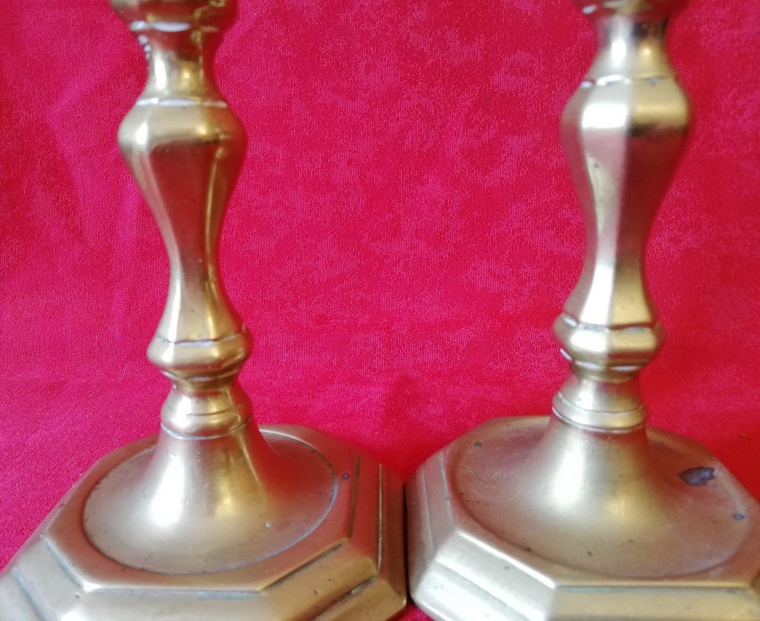 Pair Of 18th Century Candlesticks -photo-7