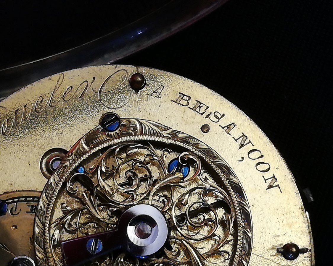 Petite montre à coq en argent-photo-4