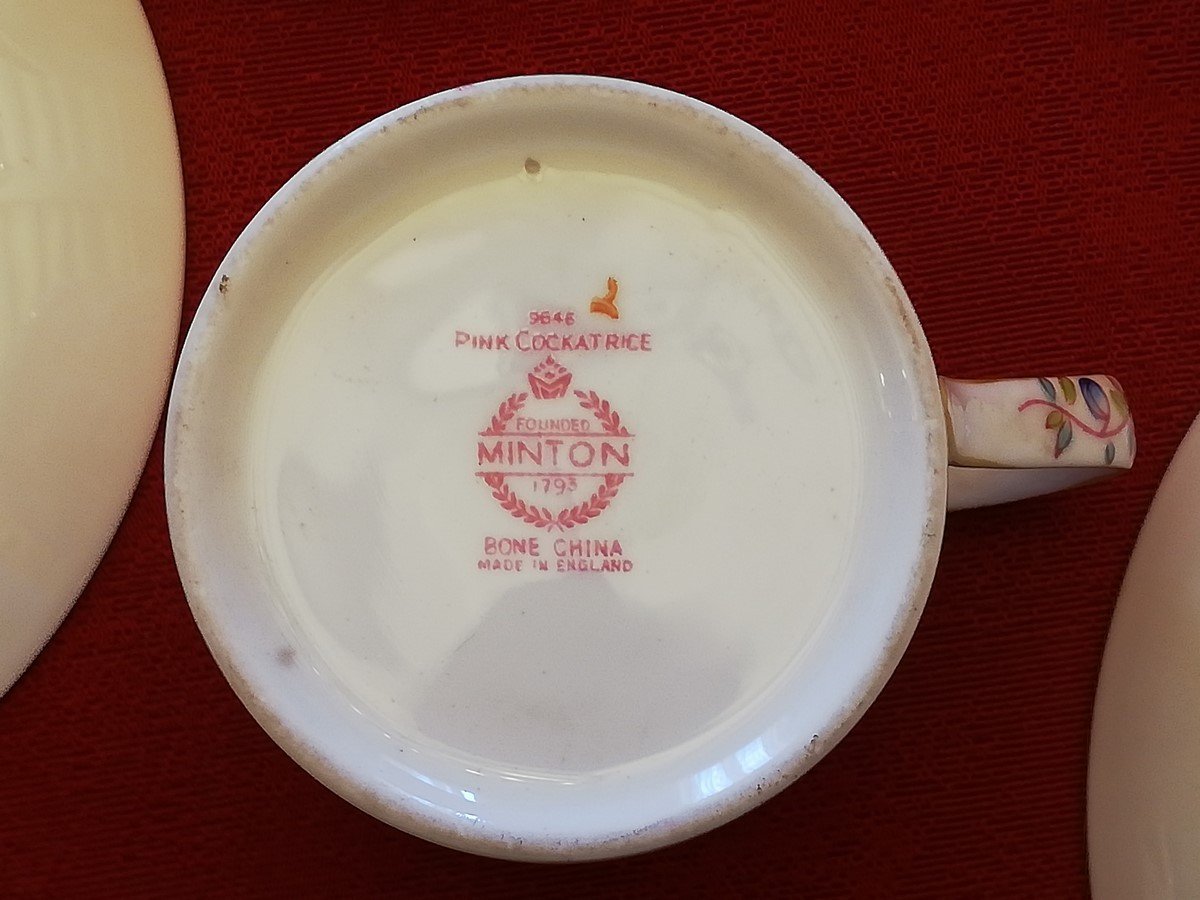 Tasses, Sous Tasses, Minton, Sarreguemines, Balmoral, Stafford, Queen's     -photo-6