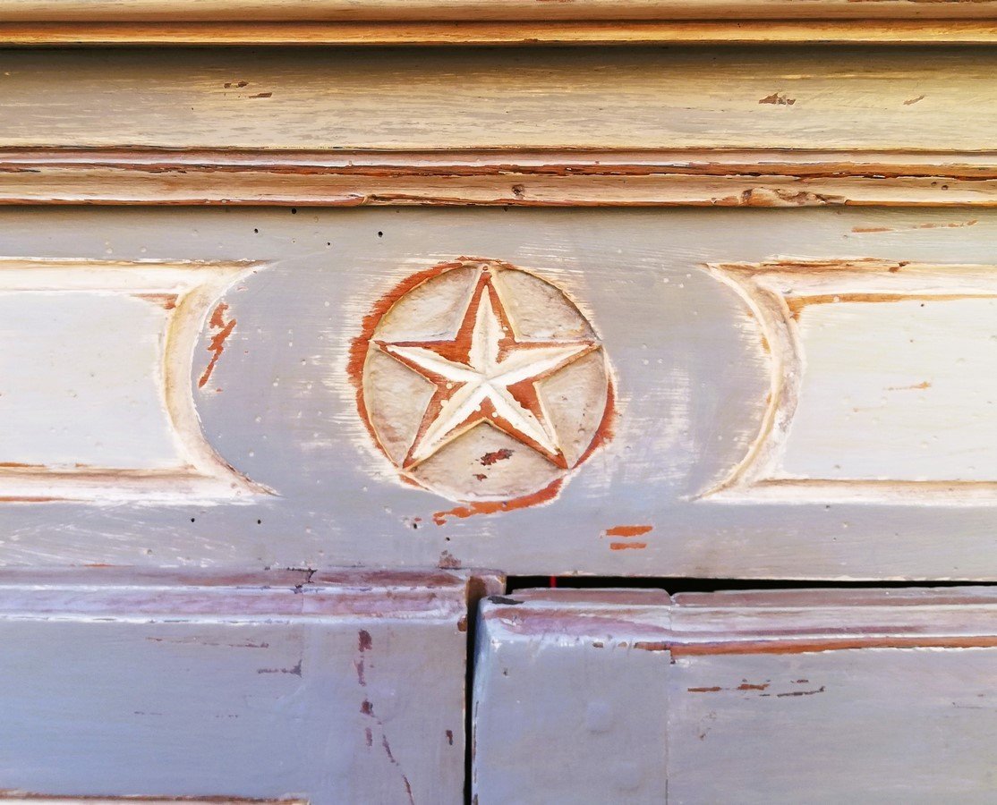 Small Painted And Repainted Cabinet -photo-2