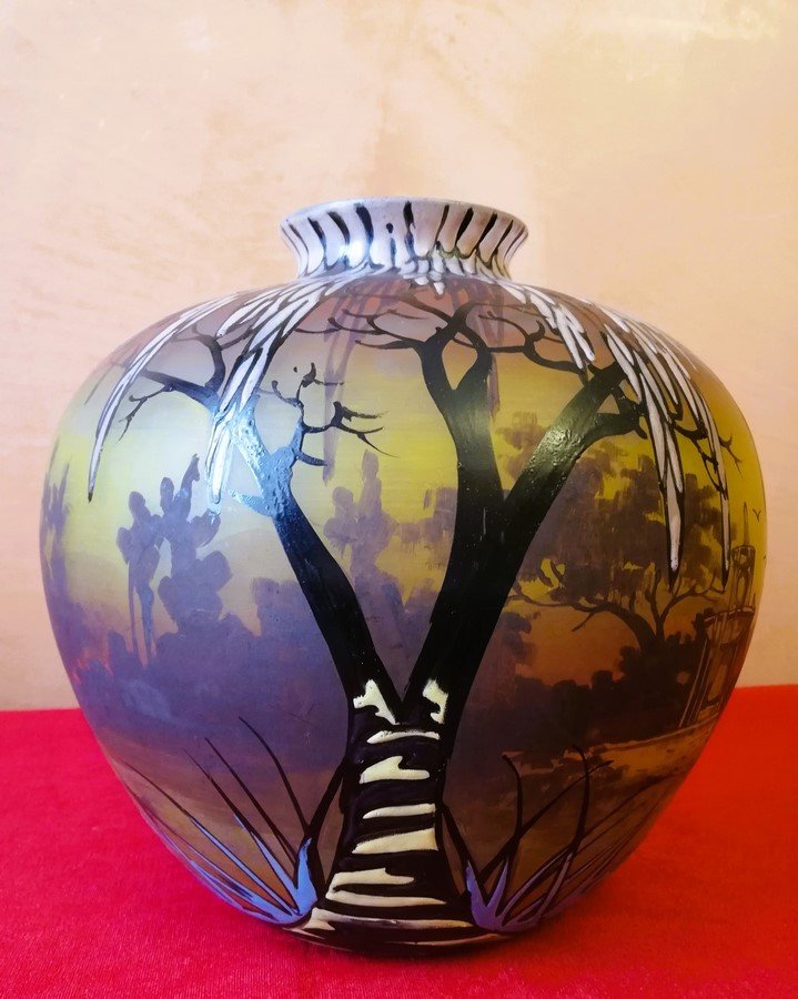 Vase boule signé CLIO -photo-8