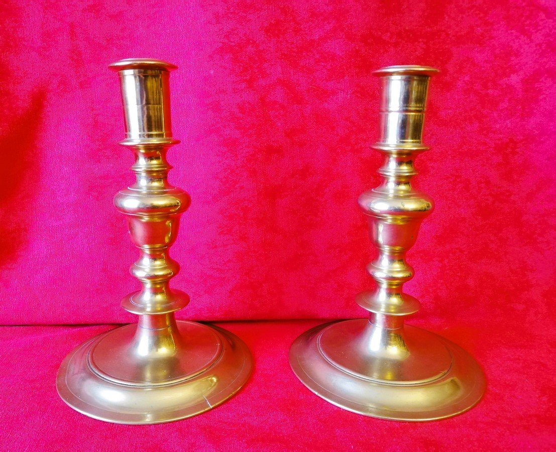 Pair Of Haute époque Candlesticks  -photo-3